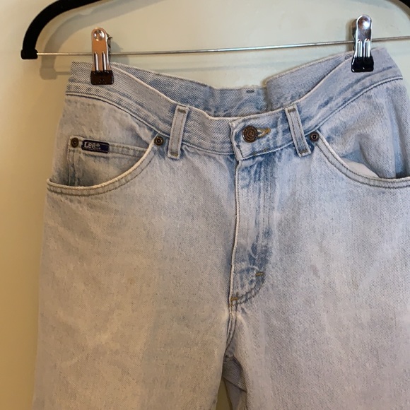 Lee Vintage Straight Leg unisex light wash denim jeans size 29 in waist - Picture 2 of 5